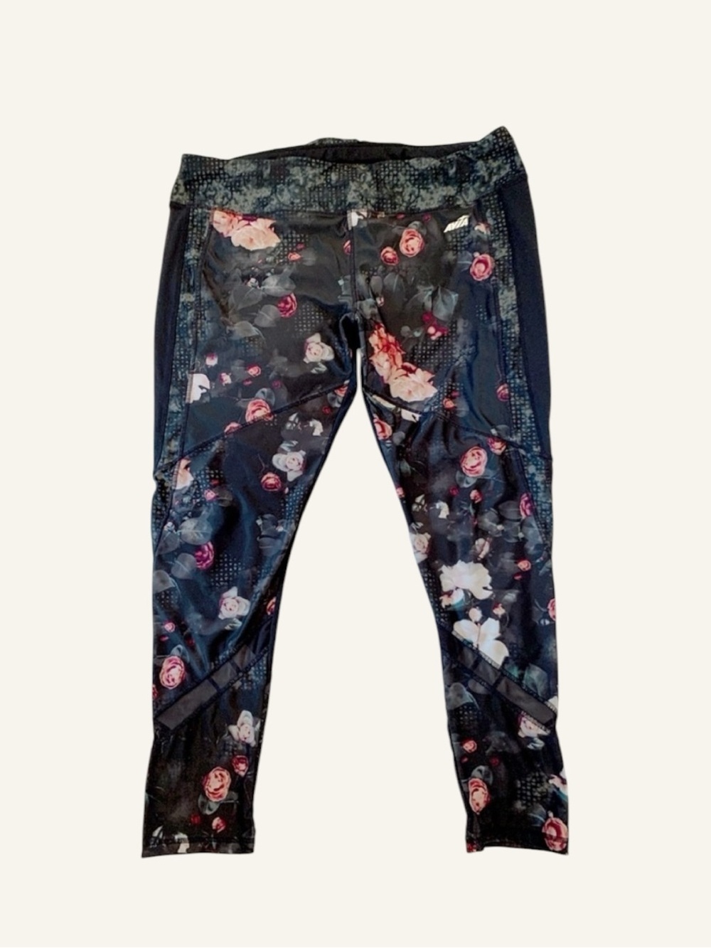 🌹Sporty Chic Avia Rose Print Workout Leggings | XXL